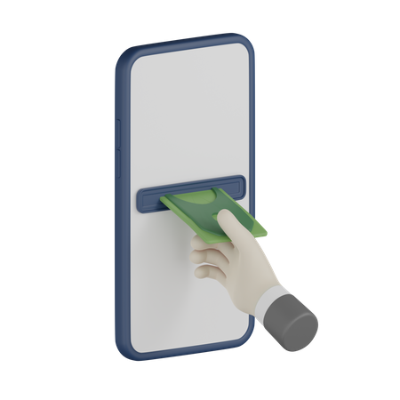 Online Withdrawal  3D Icon