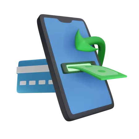 Online Withdrawal  3D Icon
