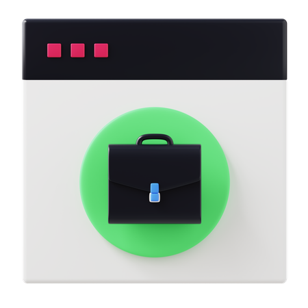 Online Work  3D Icon