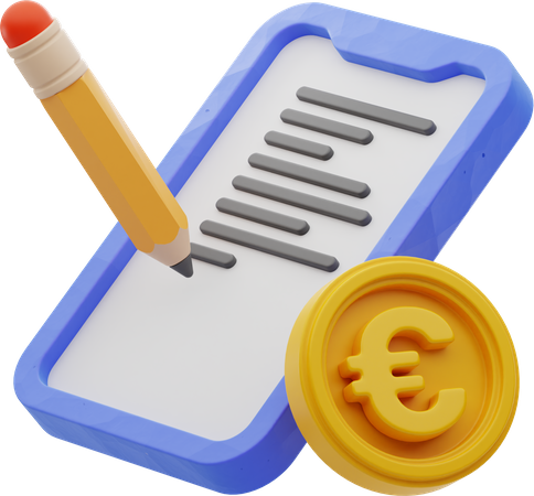 Online Writing  3D Icon