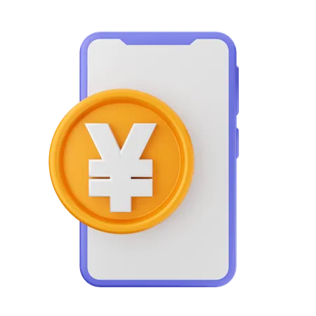 Online Yen  3D Icon