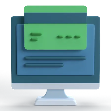 Onlinebezahlung  3D Icon