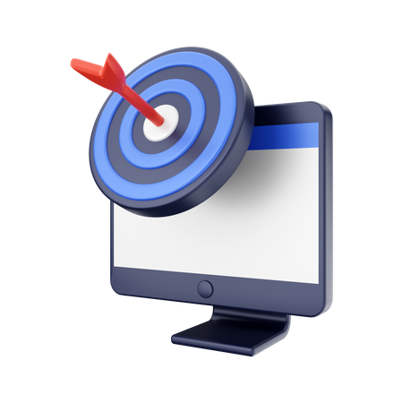Online-Ziel  3D Icon