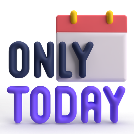 Only Today  3D Icon