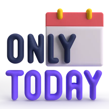 Only Today  3D Icon