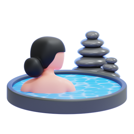 Onsen  3D Icon