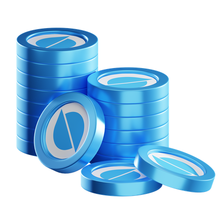 Ont Coin Stacks  3D Icon