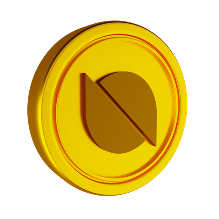 Ontology Crypto Coin  3D Icon