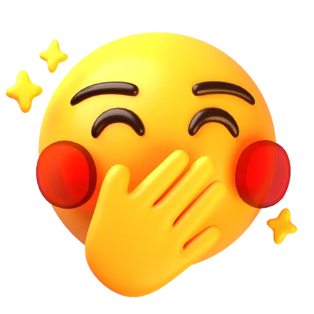 Oops emoji  3D Icon