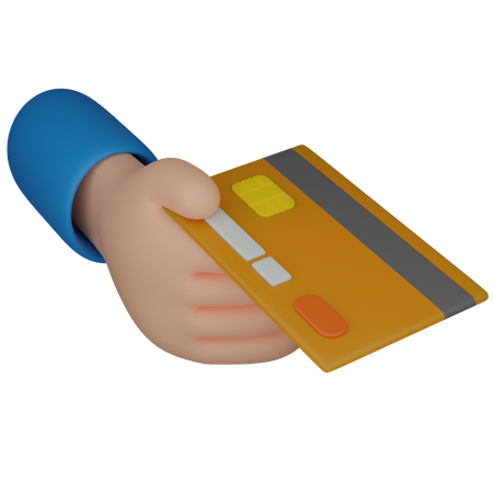 Opção de pagamento com cartão  3D Illustration