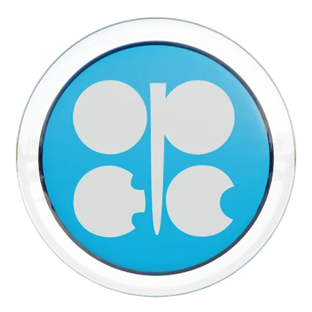 OPEC Round Flag  3D Icon