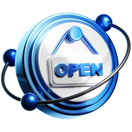 Open  3D Icon