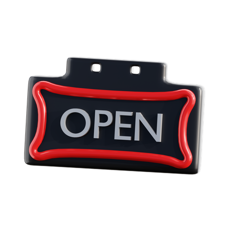 Open board  3D Icon