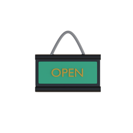 Open board  3D Icon