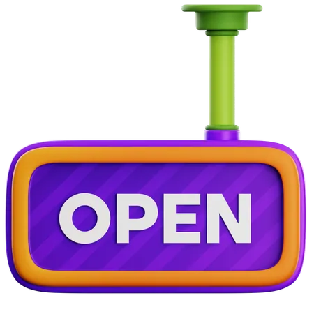 Open Board 3 D Shopping Illustration 3D Icon