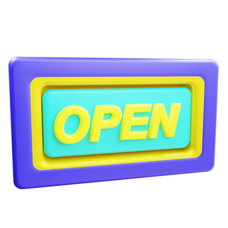 Open board  3D Icon