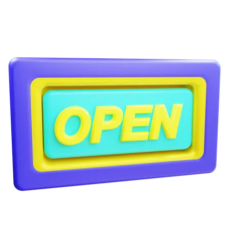 Open board  3D Icon