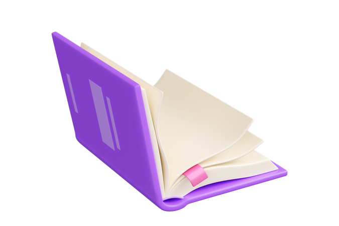 開いた本  3D Icon