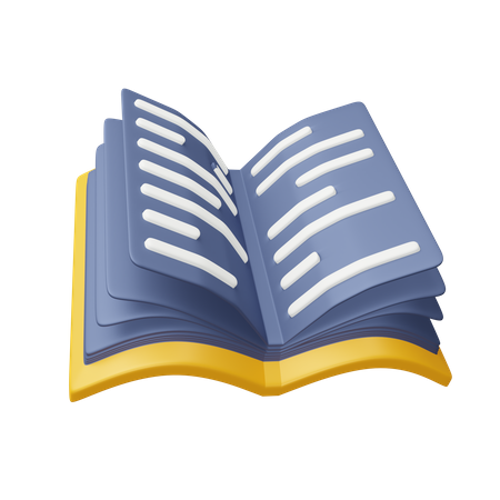 Open book  3D Icon