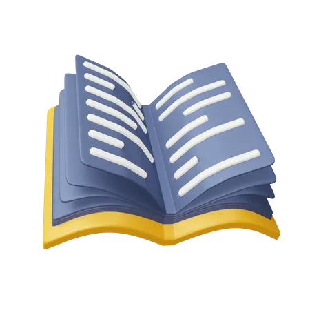 Open book  3D Icon