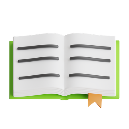 Open Book  3D Icon