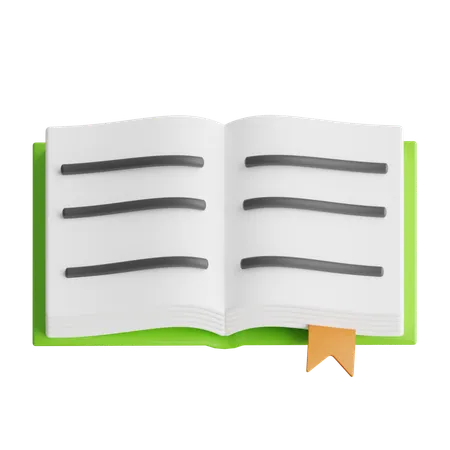 Open Book  3D Icon