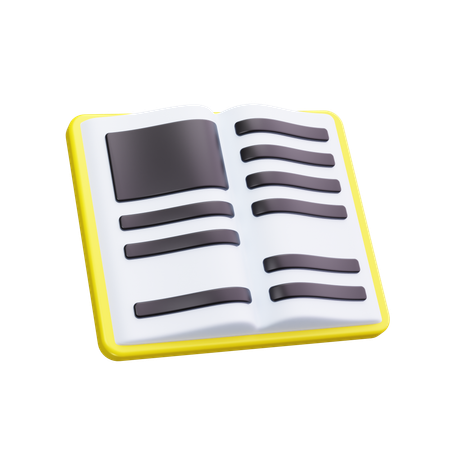 Open Book  3D Icon