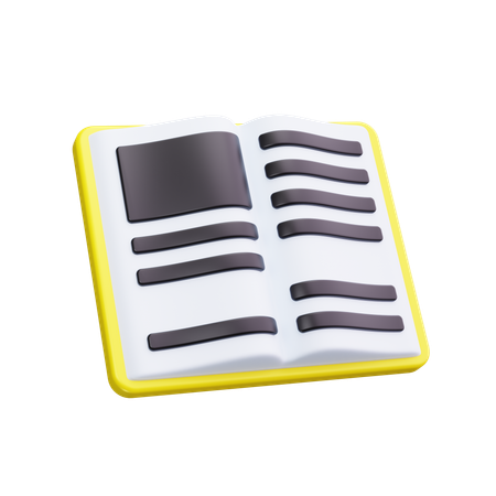 Open book  3D Icon