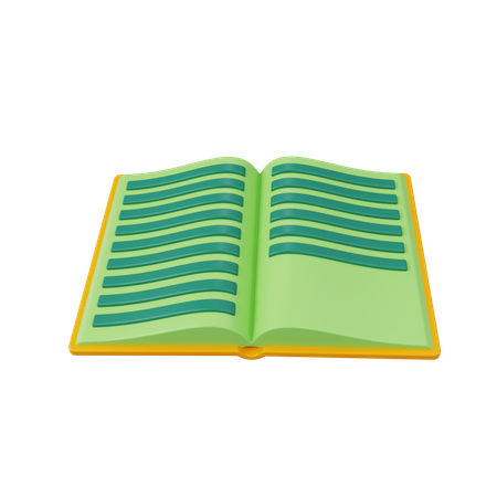 Open Book  3D Icon