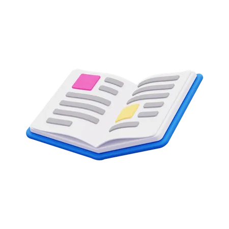 Open Book  3D Icon