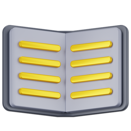 Open Book  3D Icon