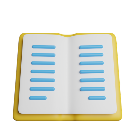 Open Book  3D Icon