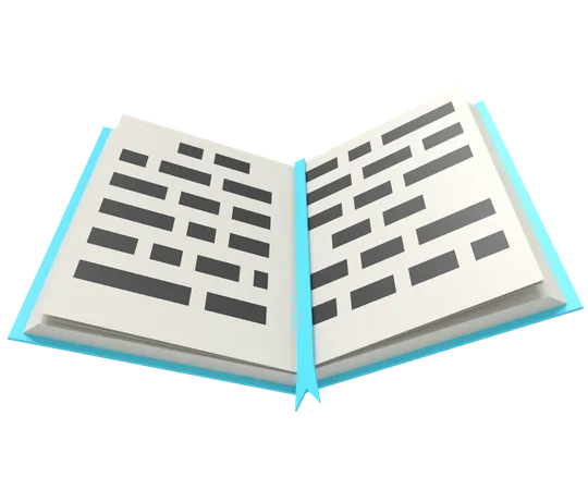 Open Book  3D Icon