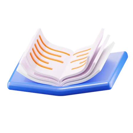 Open Book  3D Icon