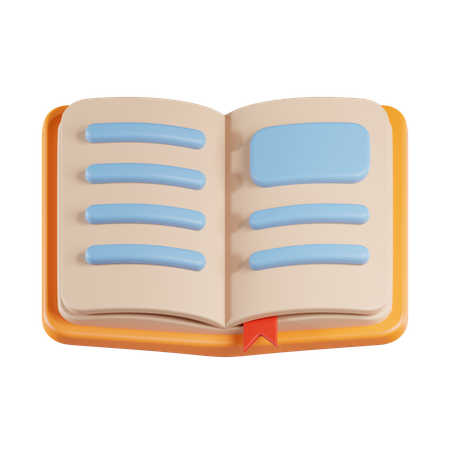 Open Book  3D Icon