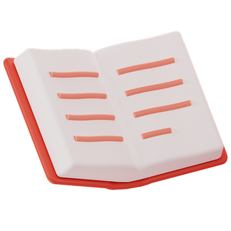 Open Book  3D Icon