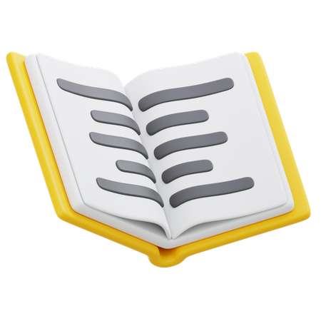 Open Book  3D Icon