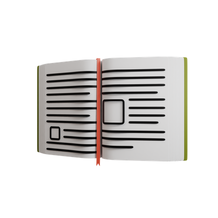 Open Book  3D Icon