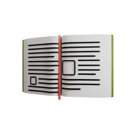 Open Book  3D Icon