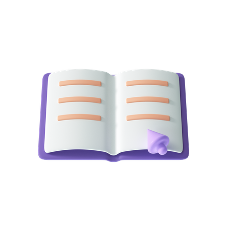 Open Book  3D Icon