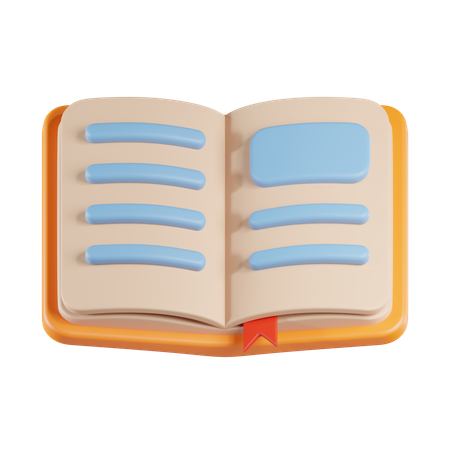 Open Book  3D Icon