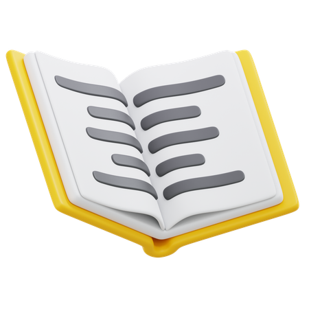 Open Book  3D Icon