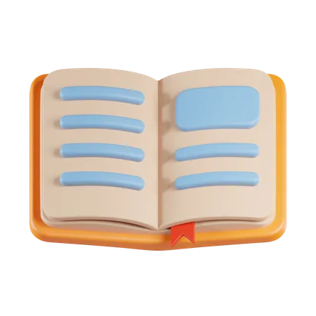 Open Book 3D Icon