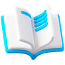3d open-book emoji
