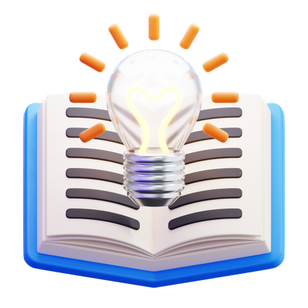 Open Book Idea  3D Icon