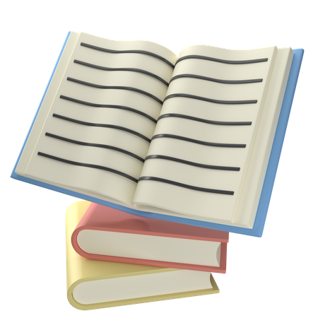 Open Books  3D Icon