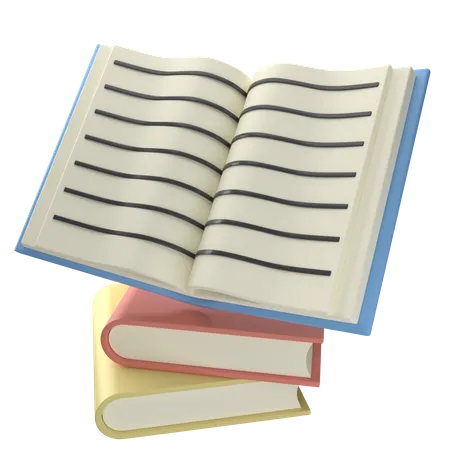 Open Books  3D Icon