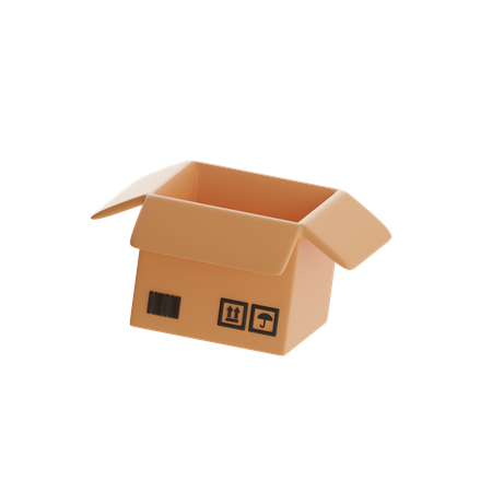 箱を開ける  3D Icon