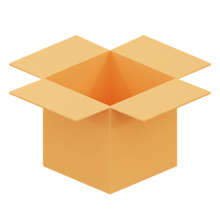 Open Box  3D Icon