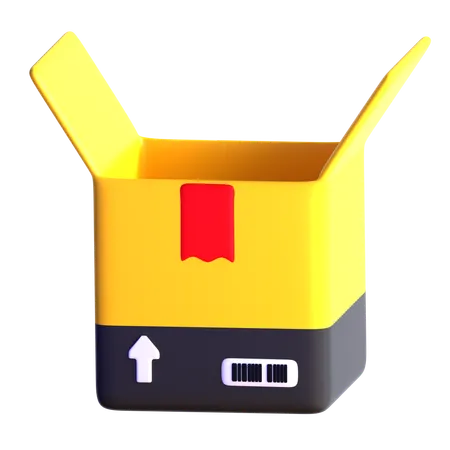 Open Box  3D Icon